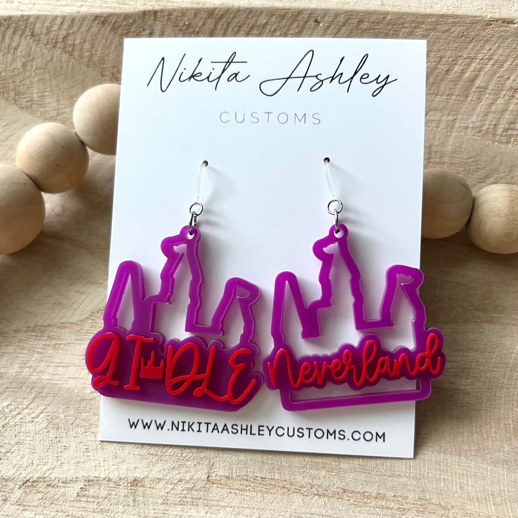 GI-DLE Neverland Castle Acrylic Earrings