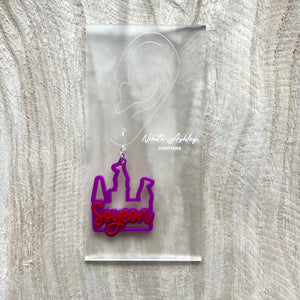 GI-DLE Neverland Castle Acrylic Earrings