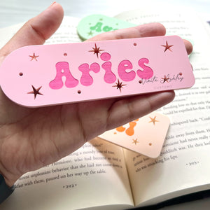 Zodiac Acrylic Bookmark, Personalized Gifts