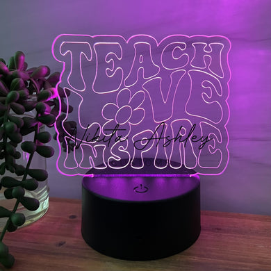 Teach Love Inspire Desk Lamp