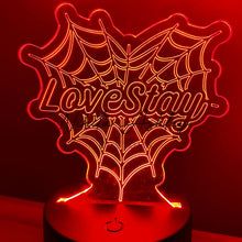 Load image into Gallery viewer, SKZ Spiderweb Heart Desk Lamp