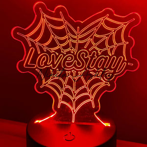 SKZ Spiderweb Heart Desk Lamp