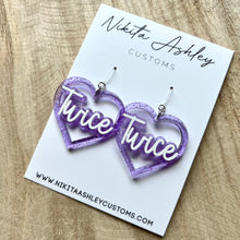 Load image into Gallery viewer, Twice Heart Earrings