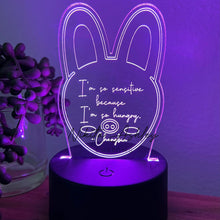 Load image into Gallery viewer, Changbin Funny Quote Desk Lamp - I&#39;m so sensitive