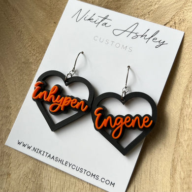 Enhypen Heart Earrings