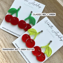 Load image into Gallery viewer, Cherry Fruit Earrings