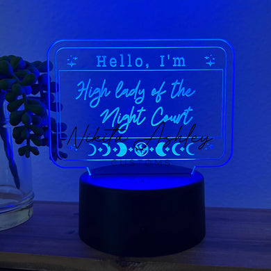 High Lady of the Night Court Desk Lamp