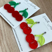 Load image into Gallery viewer, Cherry Fruit Earrings