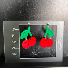 Load image into Gallery viewer, Cherry Fruit Earrings