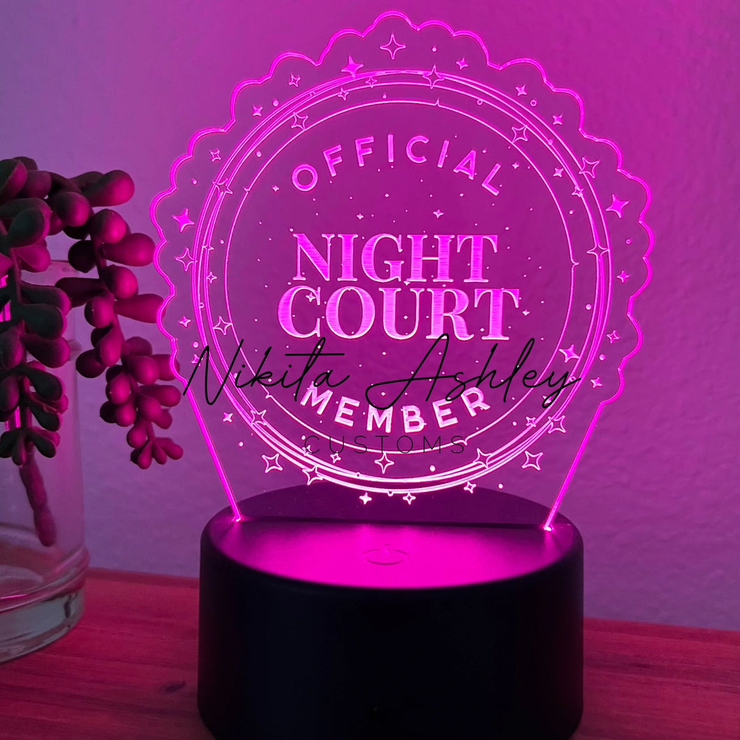 Official Night Court Member Desk Lamp