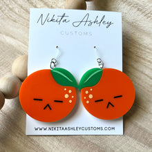 Load image into Gallery viewer, Yoongi Tangerine Acrylic Earrings