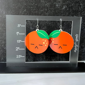 Yoongi Tangerine Acrylic Earrings