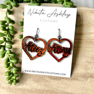 Ateez Heart Earrings