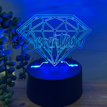 Load image into Gallery viewer, Seventeen Diamond Desk Lamp