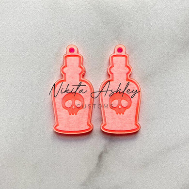 Poison Bottle Earring Blanks