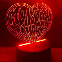 Load image into Gallery viewer, Monsta X Monbebe Heart Desk Lamp