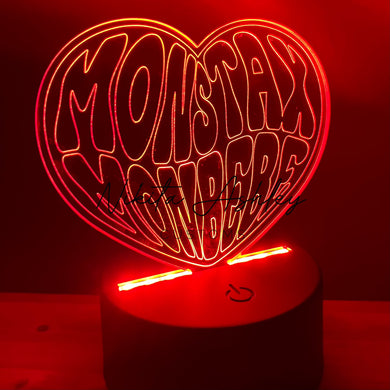 Monsta X Monbebe Heart Desk Lamp