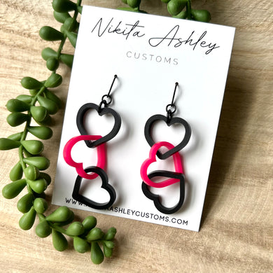 Chain Link Heart Earrings