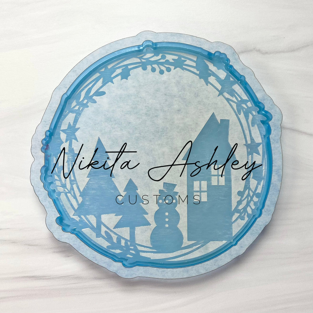 Winter Scene Tray Blank