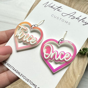 Twice Heart Earrings