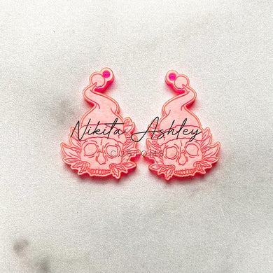 Santa Skull Earring Blanks